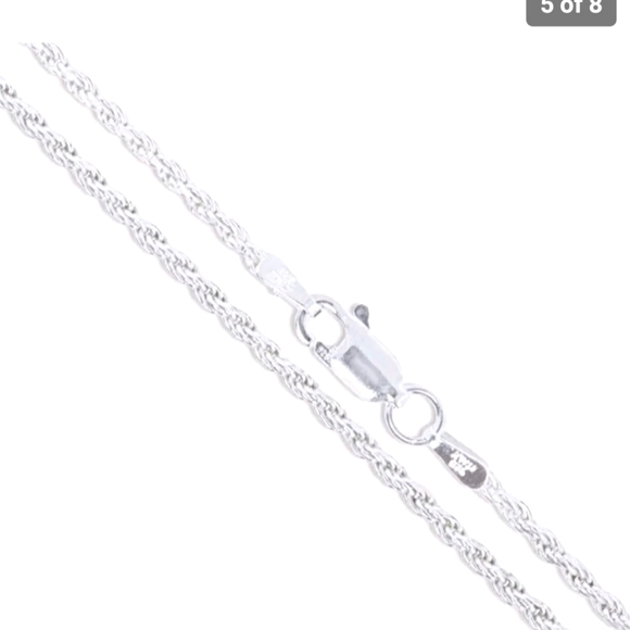 925 SS Rope Chain - Picture 4 of 6